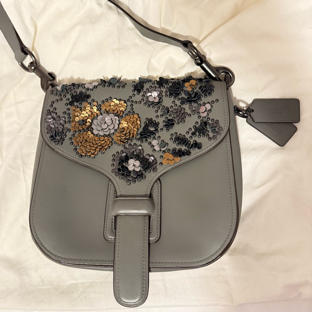 Coach Rodarte courier bag with leather sequins